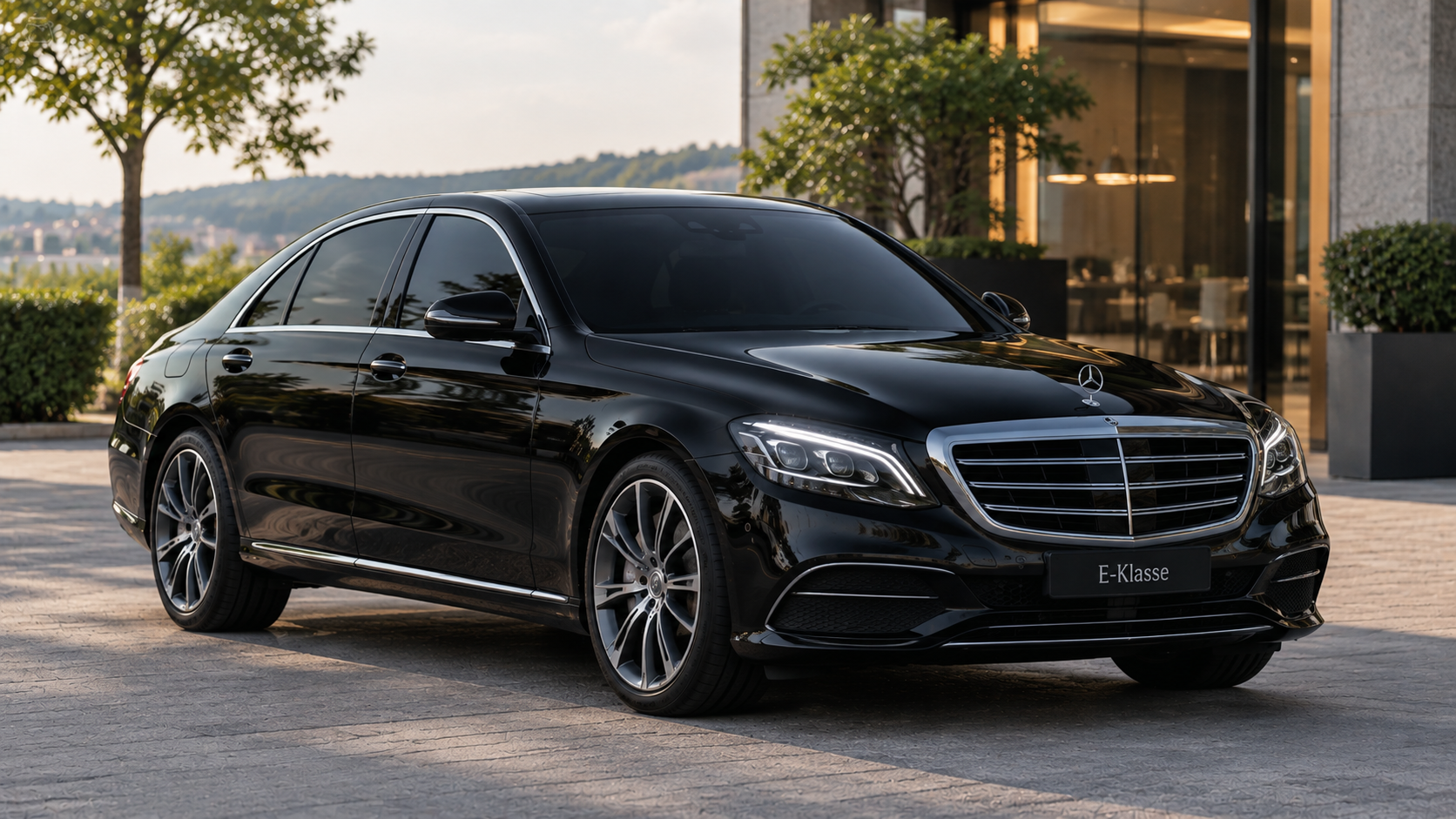Schwarze Business-Class-Limousine von VIP Schumann