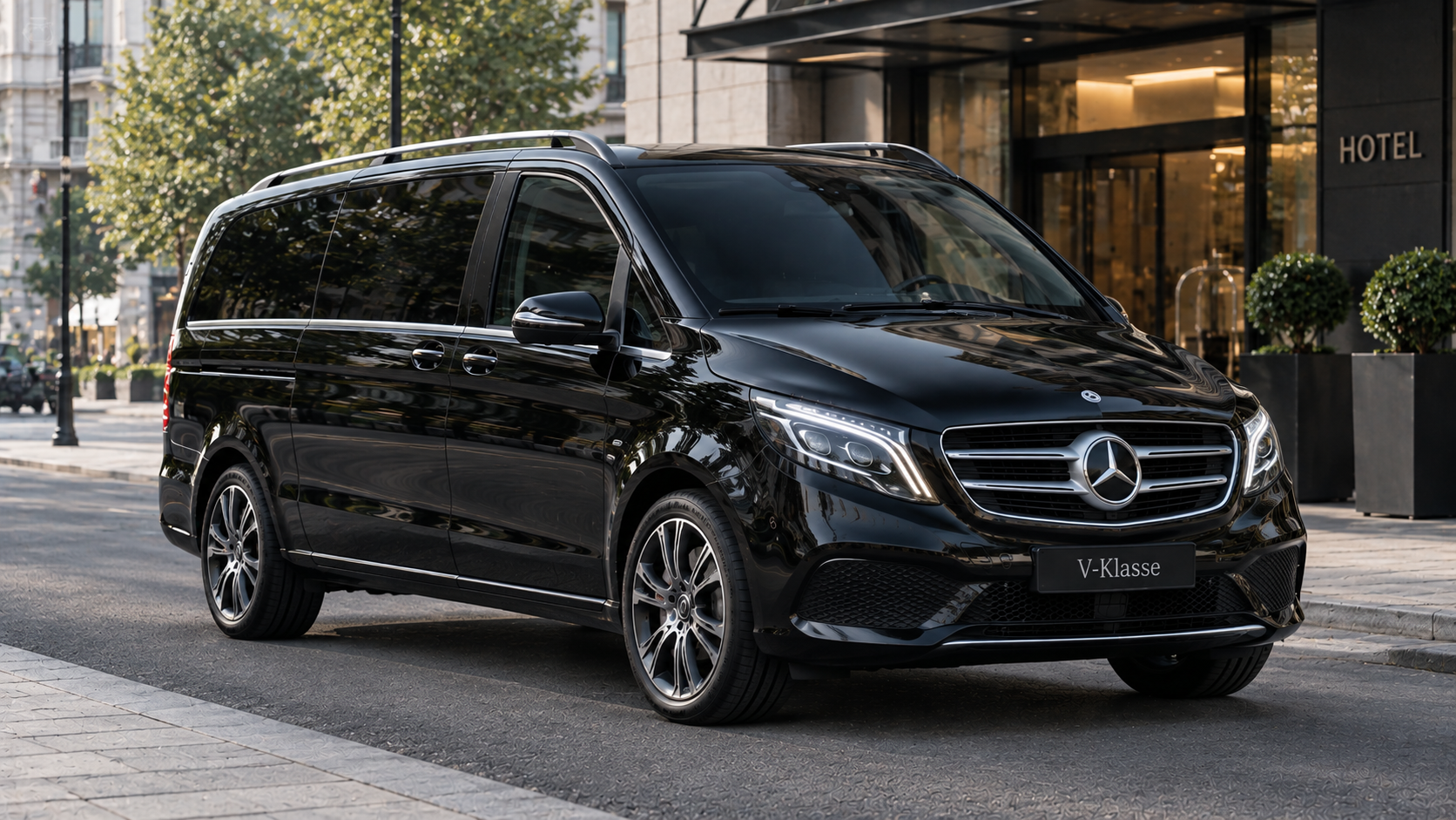 Schwarzer Business-Class-Van von VIP Schumann